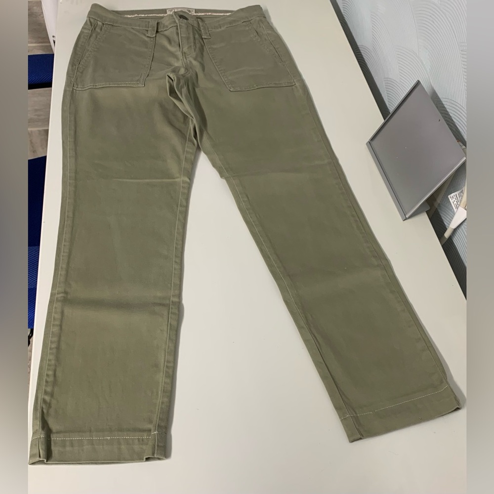 Vintage America Blues Olive Green Casual Chino Pants Sz 4/27